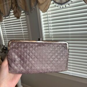 HOBO Quilted Clutch in Taupe